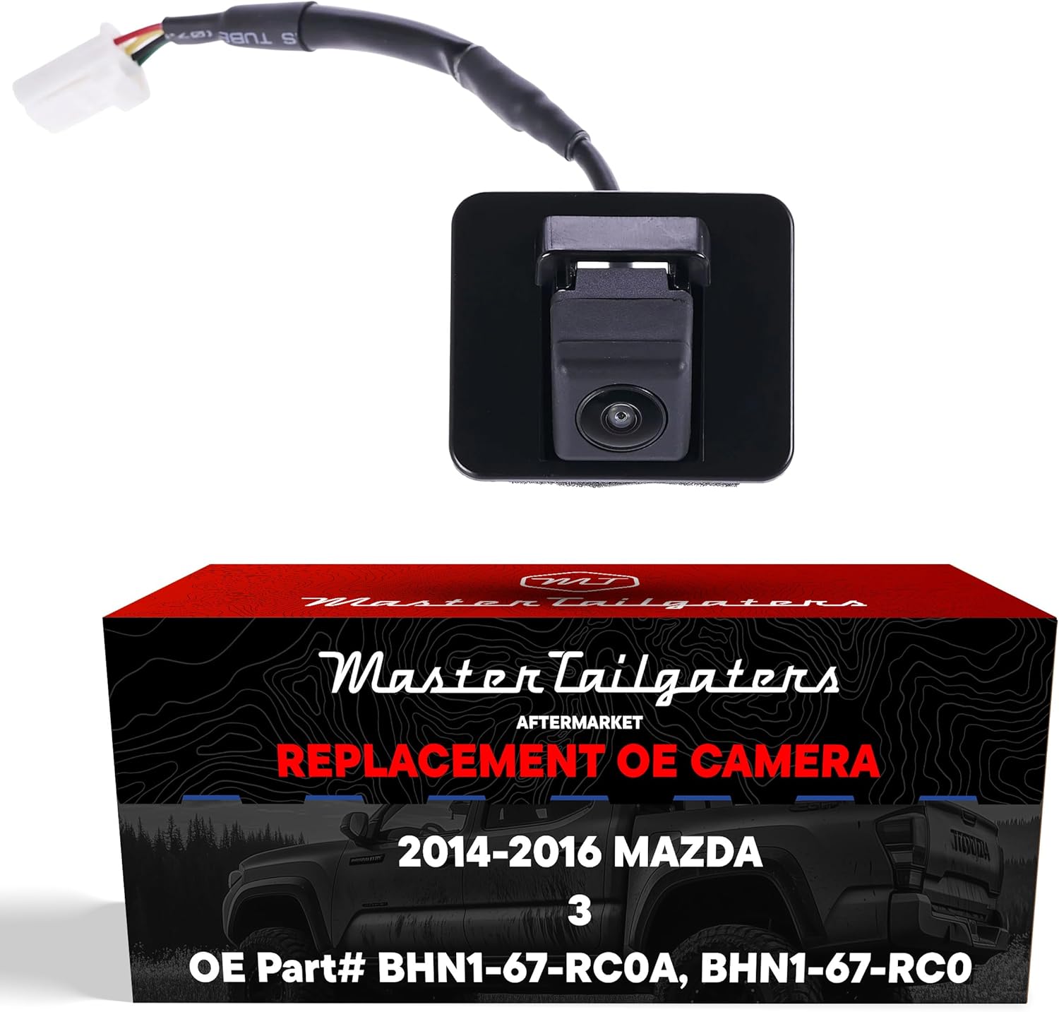 Master Tailgaters Replacement for Mazda 3 Sedan (2014-2016) Backup Camera OE Part # BHN1-67-RC0A, BHN1-67-RC0