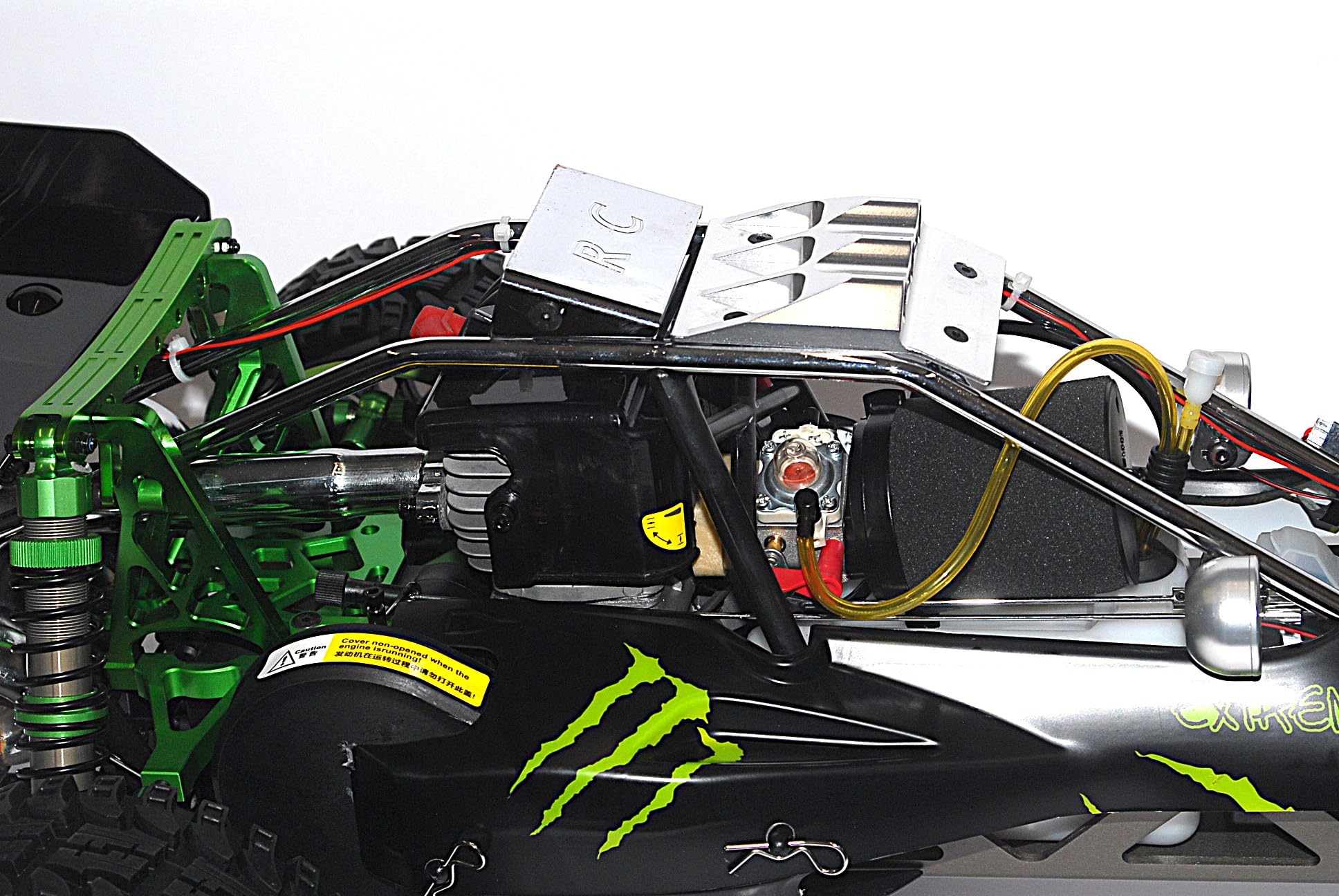 Auto RC 1/5 Baha Baja 45cc 2WD Off Road – Auto RC a Benzina Versione Speciale AS Hobby con Cerchioni Scomponibili e Gomme Incollate – 2.4 GHz
