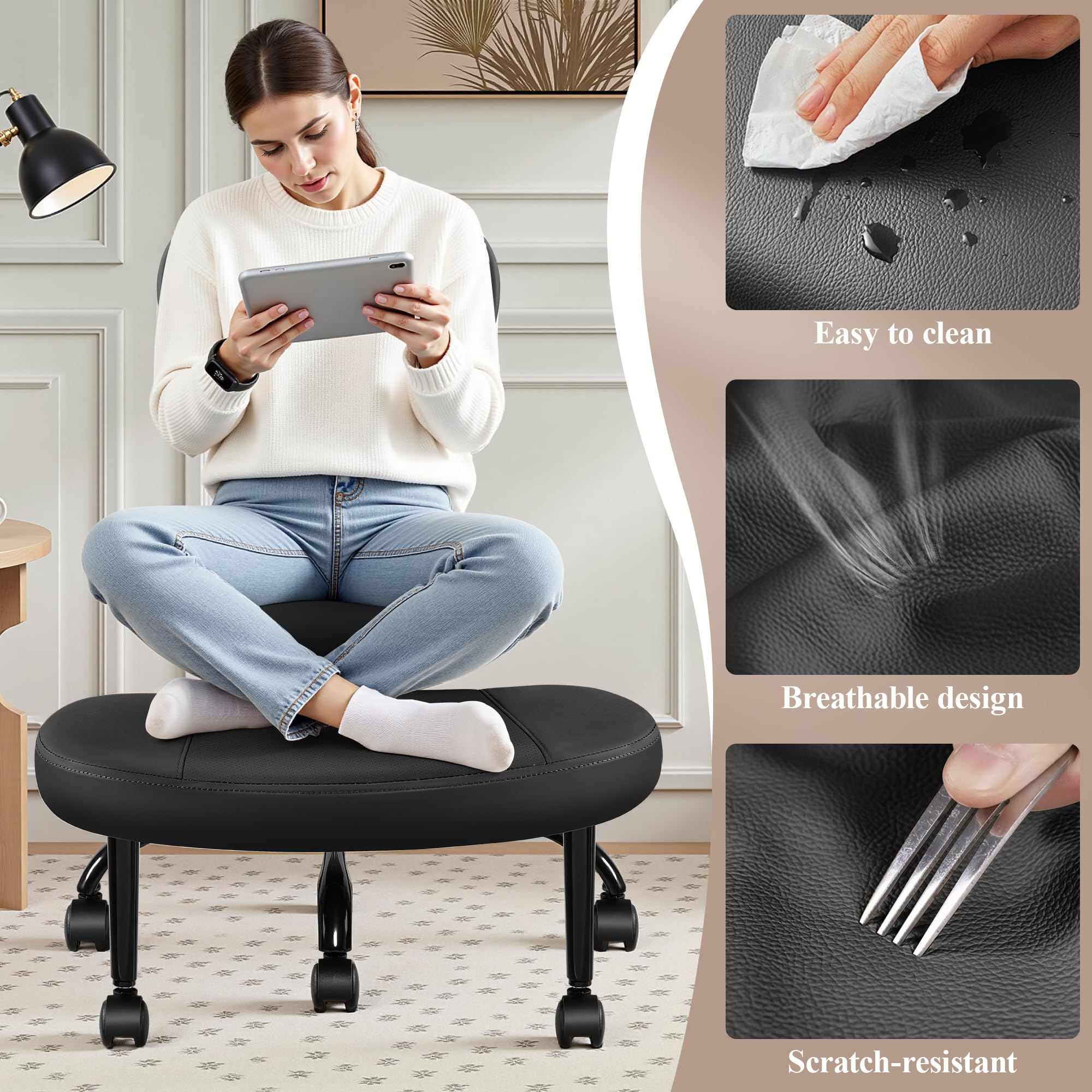 Sedia Gaming Poltrona Ufficio Ergonomica con Poggiapiedi Reclinabile in