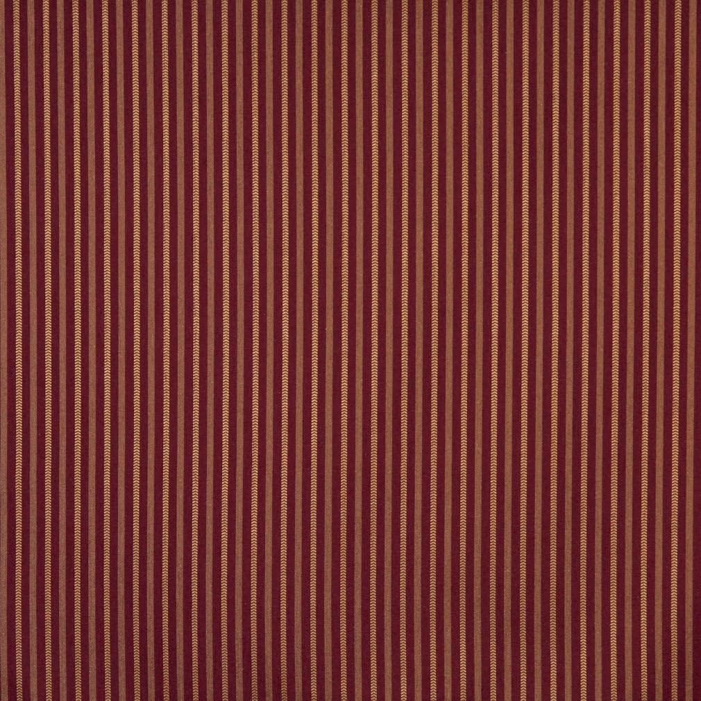 F756 Burgundy Red Striped Heavy Duty Crypton Commercial Grade Upholstery Fabric by The Yard