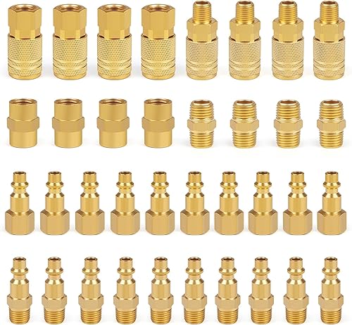 Acoplamiento de aire industrial, enchufe NPT de 14 de pulgada y manguera de aire y juego de enchufe FNPT y adaptador rápido, acoplador de aire de disponible en Yaxa El Salvador