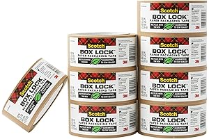 Scotch Box Lock Paper Packing Tape: Ultimate Kraft Paper Strength With Extreme Grip
