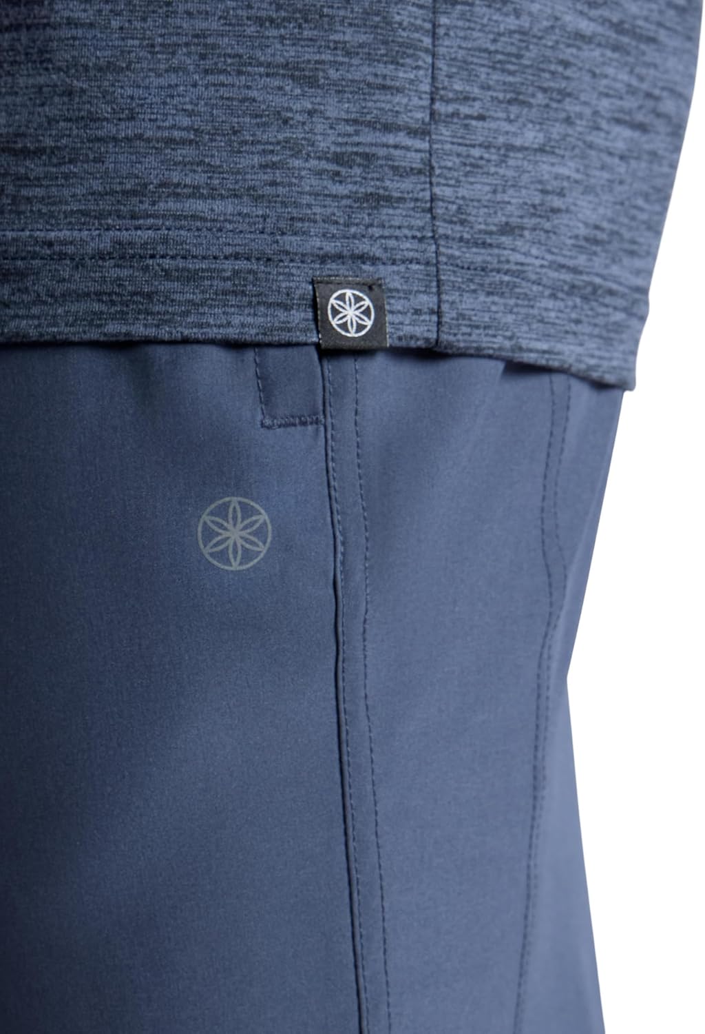 Gaiam Mens Everyday Basic Crewneck Top, Standard Fit, Stretch Midweight Material - Image 5