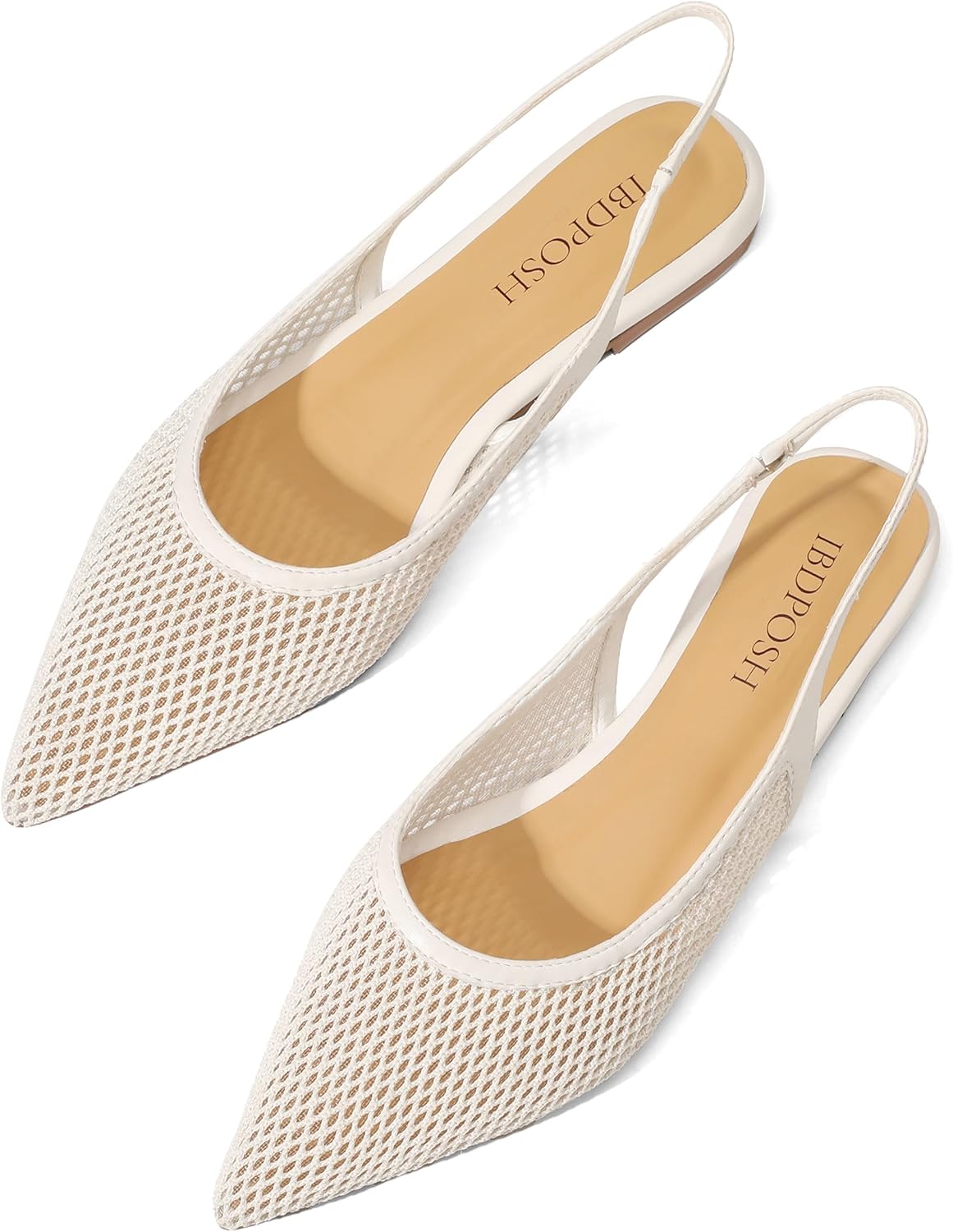 Slingback Flats for Women Stylish Pointed Toe Design with Comfortable Mesh Material for Breathable Party Dress Elegant Shoes