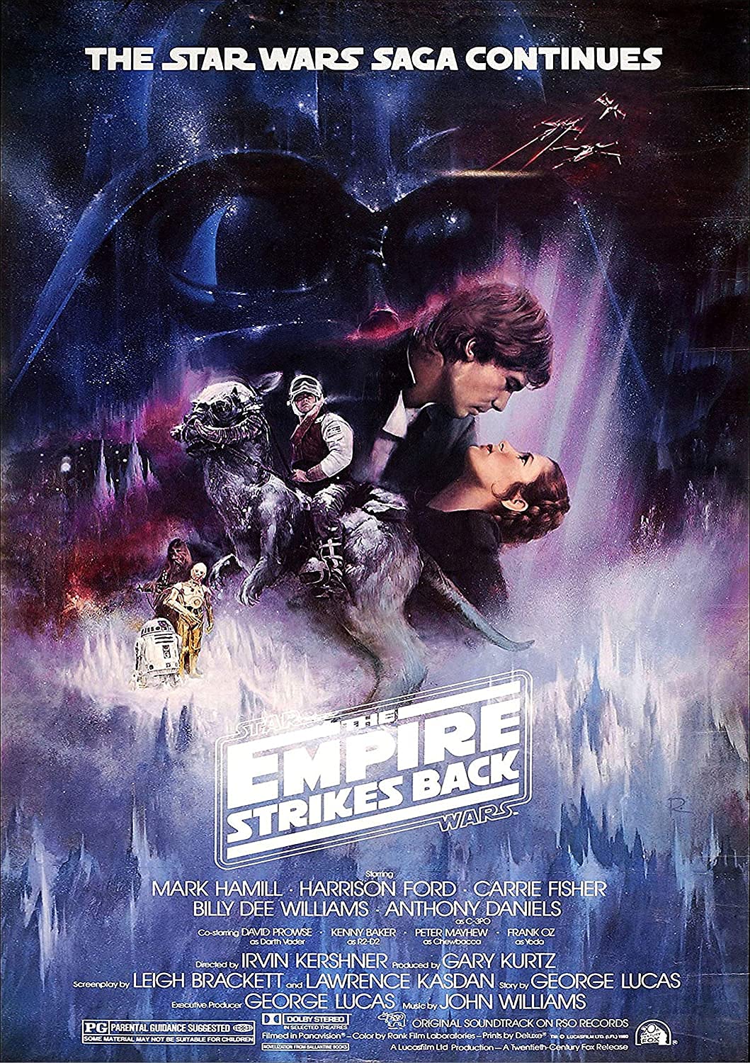 Star Wars The Empire Strikes Back Classic Vintage 80's Movie Poster Art Glossy Poster (A3 297 x 420 mm)