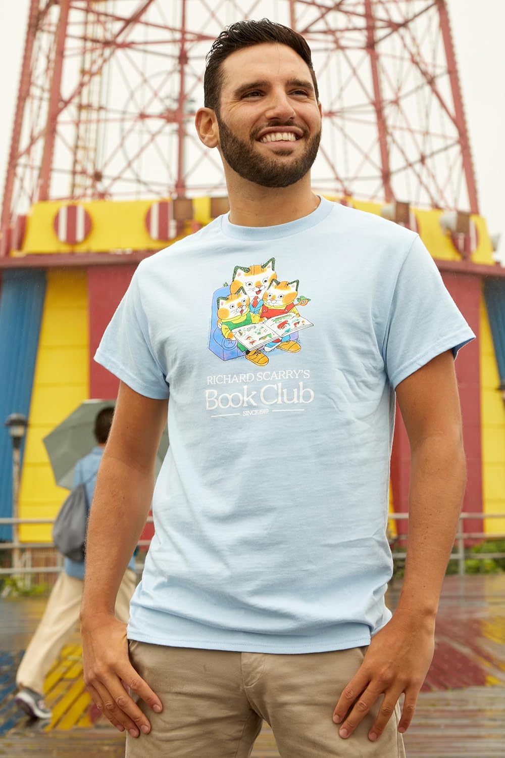 Out of Print Richard Scarry Book Club Adult T-Shirt - Officially Licensed Unisex Shirt for Book Lovers