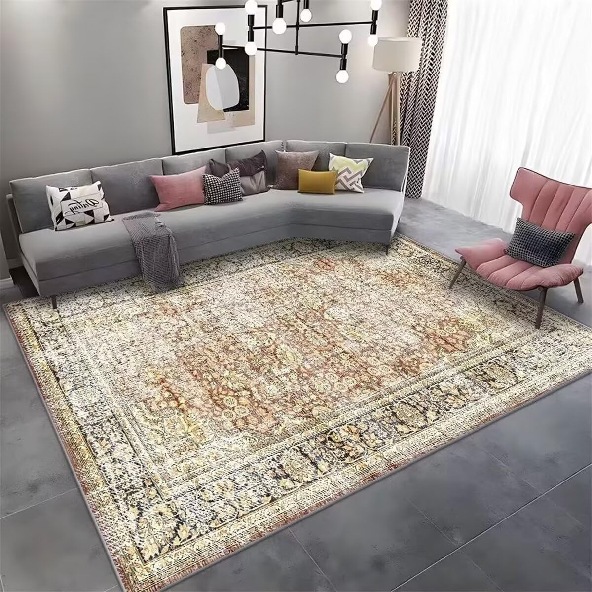Tapis lit ado 160X230CM résistant et doux pour chambre de jeune