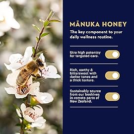 Manuka Health Manuka Honey Throat Lozenges - Blackcurrant Flavored Lozenges, 58-Count - Cough Drops Infused with Raw Manuka Honey & Vitamin C for Immune Support