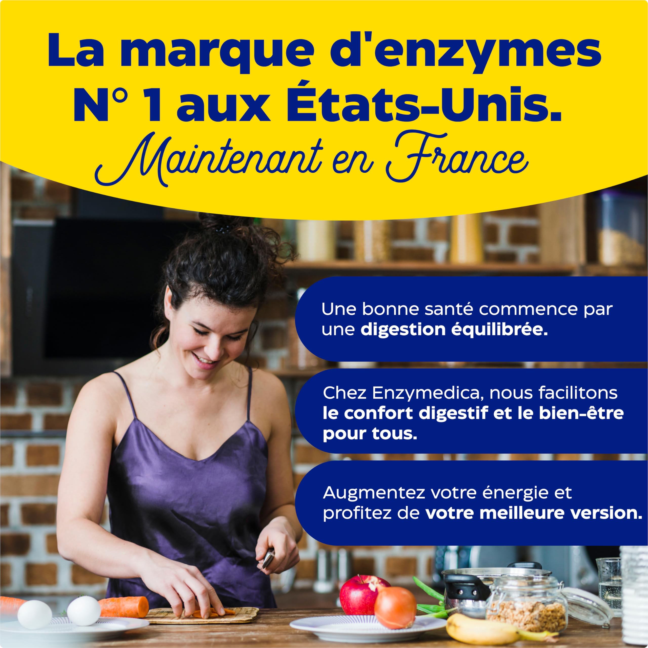 Enzymes Digestives Lypo Gold, Complément Alimentaire, Digestion Confortable, Anti Ballonnements et Ventre Gonflé, Confort Digestif, Lipase, Protéase, Amylase, Perle Digestive, 60 Capsules
