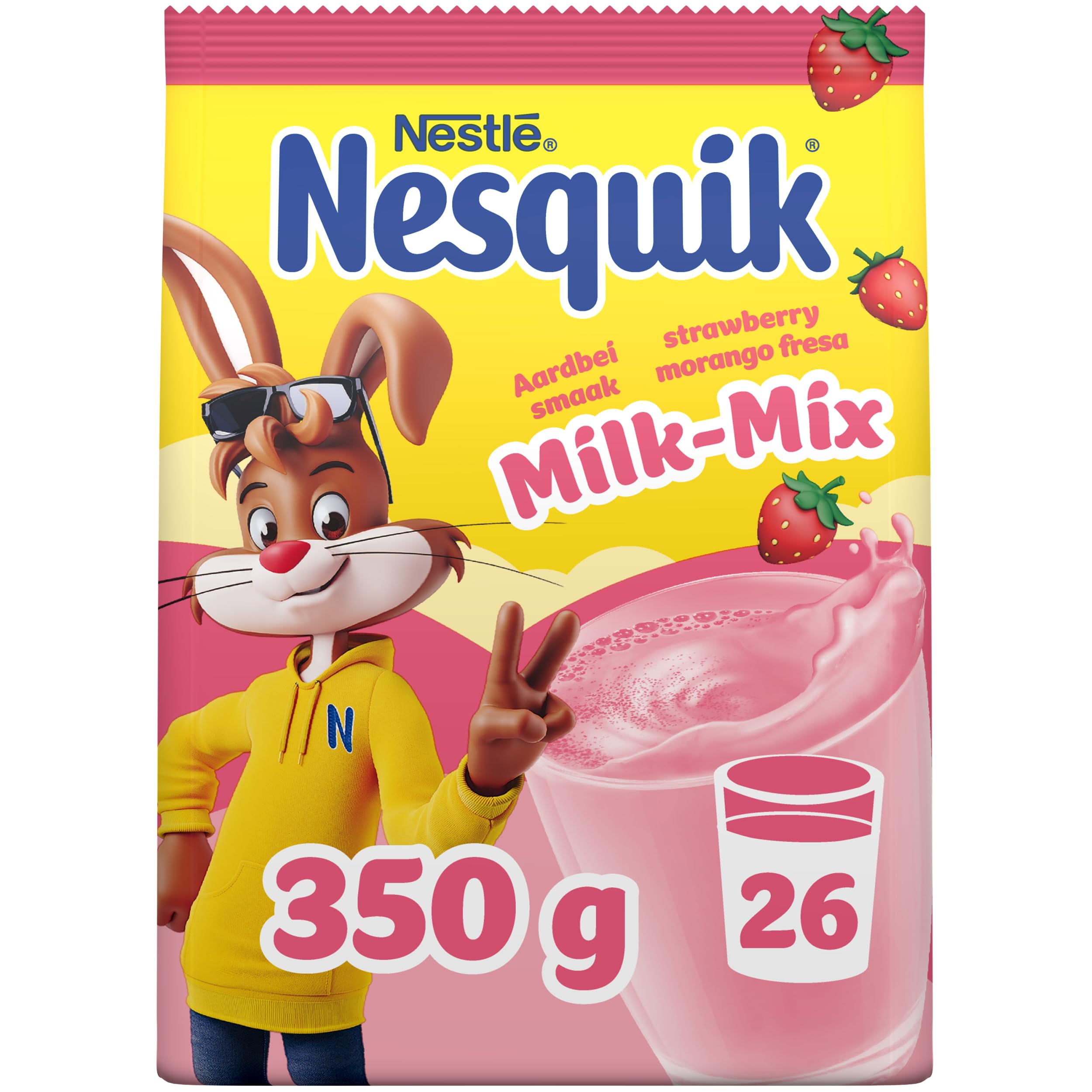 NESQUIK Nestlé Fresa, 14 bolsas de 350 g