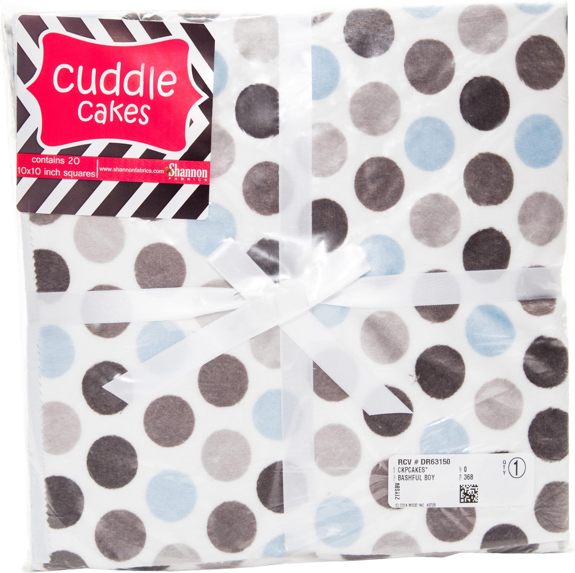 Bashful Boy - 10 Inch Cuddle Charms - 20 Squares