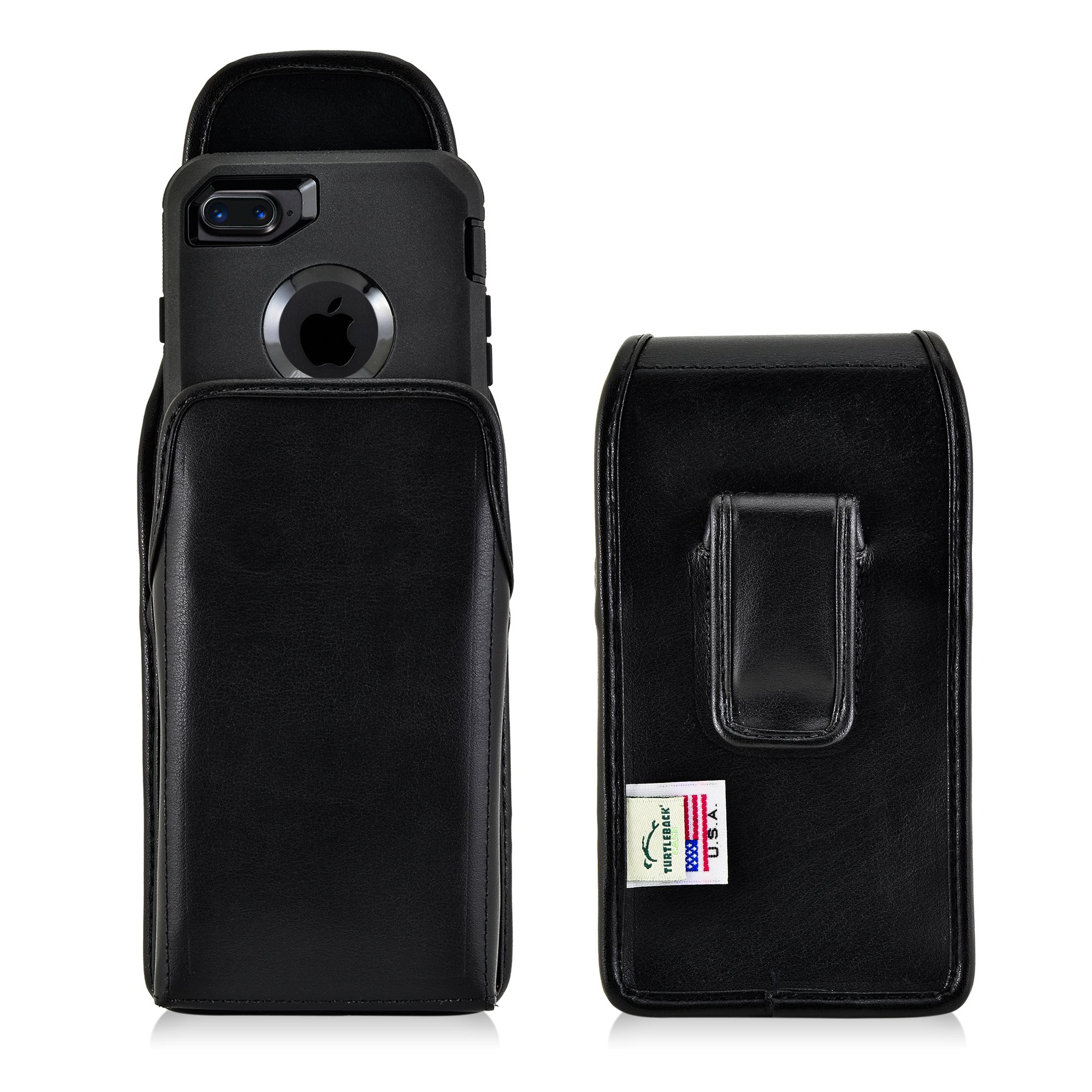 Amazon.com: Turtleback Holster Made for Apple iPhone 8 & iPhone 7 with OB Defender or Bulky Cases, Black Vertical Belt Case Leather Pouch with Executive Belt Clip : Cell Phones & Accessories Amazon.com: Turtleback Holster Made for Apple iPhone 8 & iPhone 7 with OB Defender or Bulky Cases, Black Vertical Belt Case Leather Pouch with Executive Belt Clip : Cell Phones & Accessories