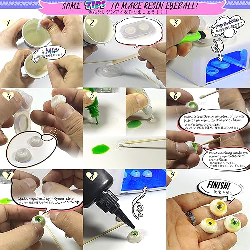 Miniatura 4 de FUNSHOWCASE Moldes de silicona para cúpula de globo ocular, 6 unidades