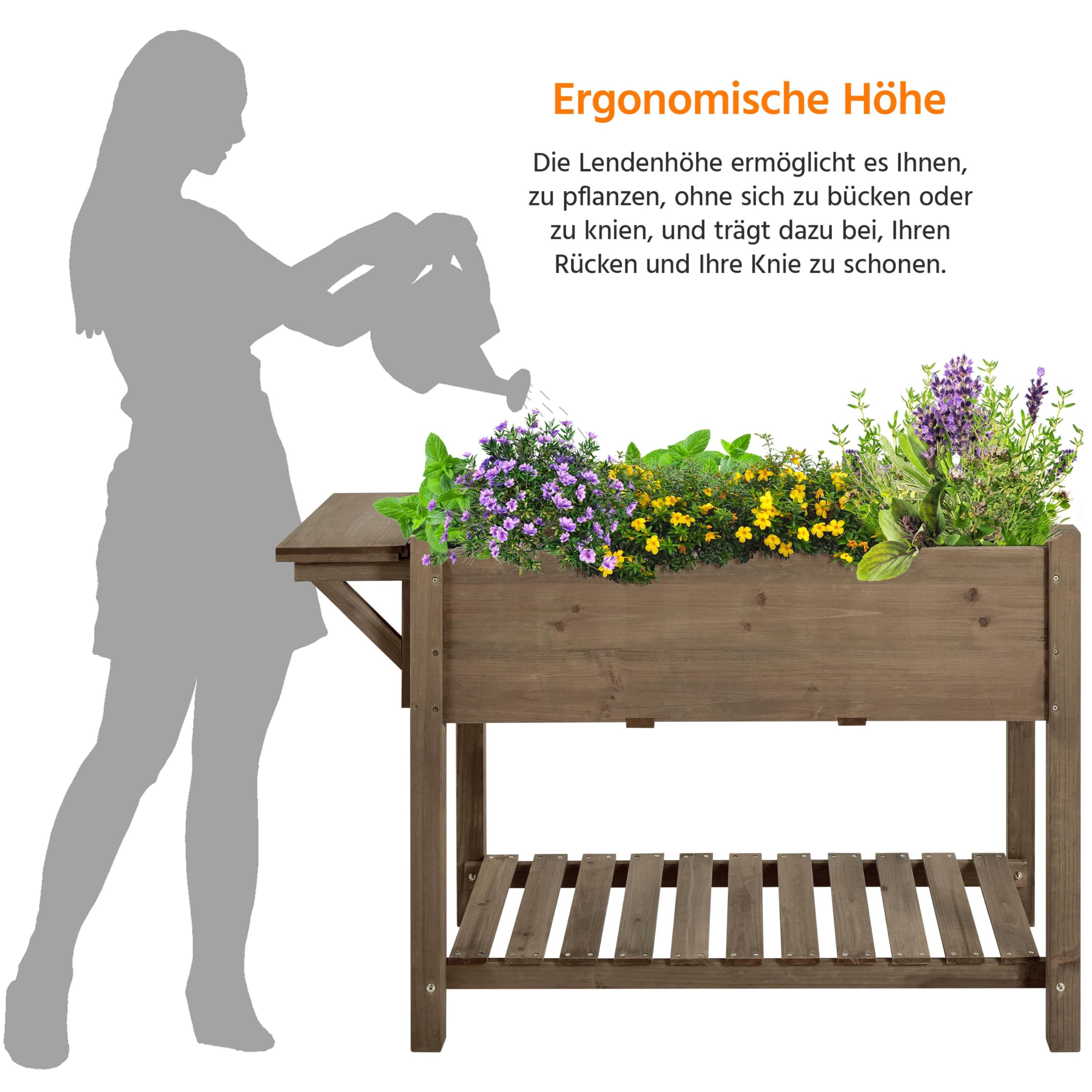 Outsunny Sunny verhoogd bed, opvouwbare plantenbak Outsunny Sunny verhoogd bed, opvouwbare plantenbak