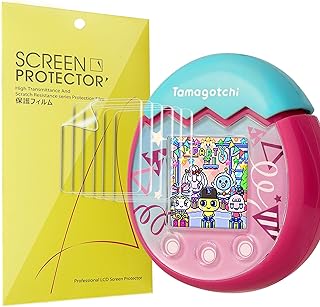 Blueshaweu Compatible for Tamagotchi Pix Virtual Pet Machine Screen Protector, [6 Pack] Full Coverage TPU Clear Film Compatible with Tamagotchi Pix (6 pack)