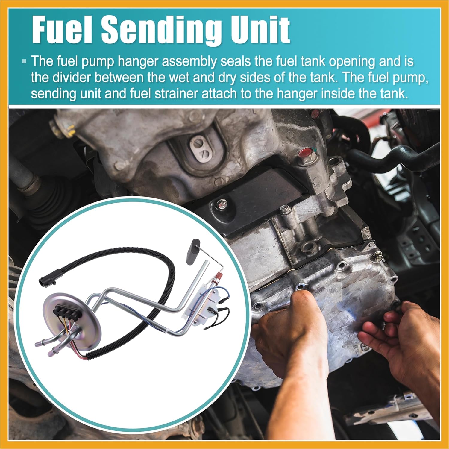 1 Set Diesel Fuel Sending Unit Kit for Ford F-350 1994-1997 for Ford F-250 1994-1996 Fuel Level Sensor Replacement