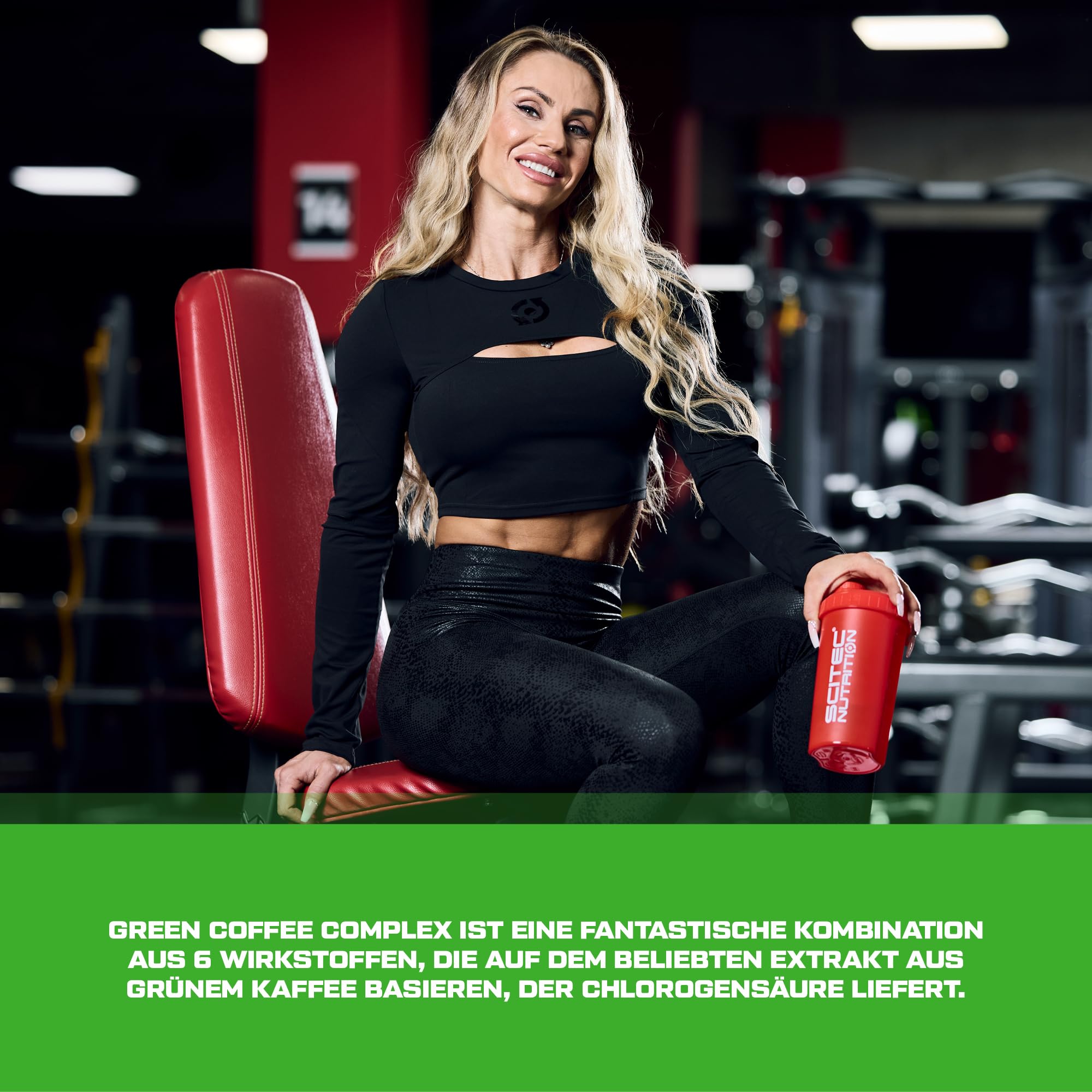 Scitec Nutrition Green Coffee - Stoffwechselunterstützung mit Chlorogensäure, Grünem Tee, Koffein, Chrom, Cholin und Jod - Schilddrüsen- und Lipidmanagement - 90 Kapseln