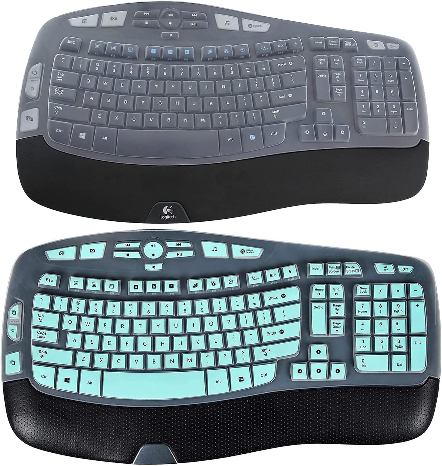2Pcs Keyboard Cover for Logitech MK570 MK550 K350 Wireless Keyboard, Logitech MK570