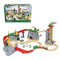 BRIO World 36010 Gebirgs-Frachten Set Deluxe – Eisenbahn-Spaß auf Mehreren Ebenen mit viel Zubehör – Viele Spielmöglichkeiten durch frei kombinierbare Elemente – Für Kinder ab 3 Jahren