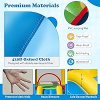 Vista 2 de BOUNTECH Casa inflable para rebotar, casa inflable para niños, diversión de fiesta en interiores y exteriores, con área de salto resistente