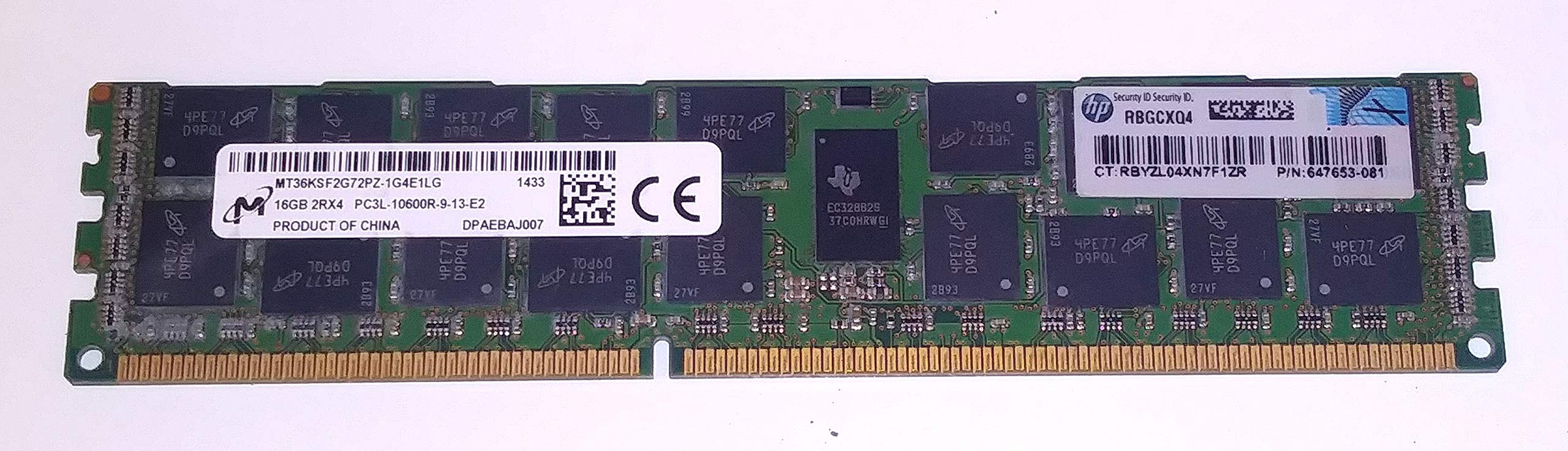 Amazon.com: MICRON MT36KSF2G72PZ-1G4E1 MICRON 16GB 2RX4 PC3L