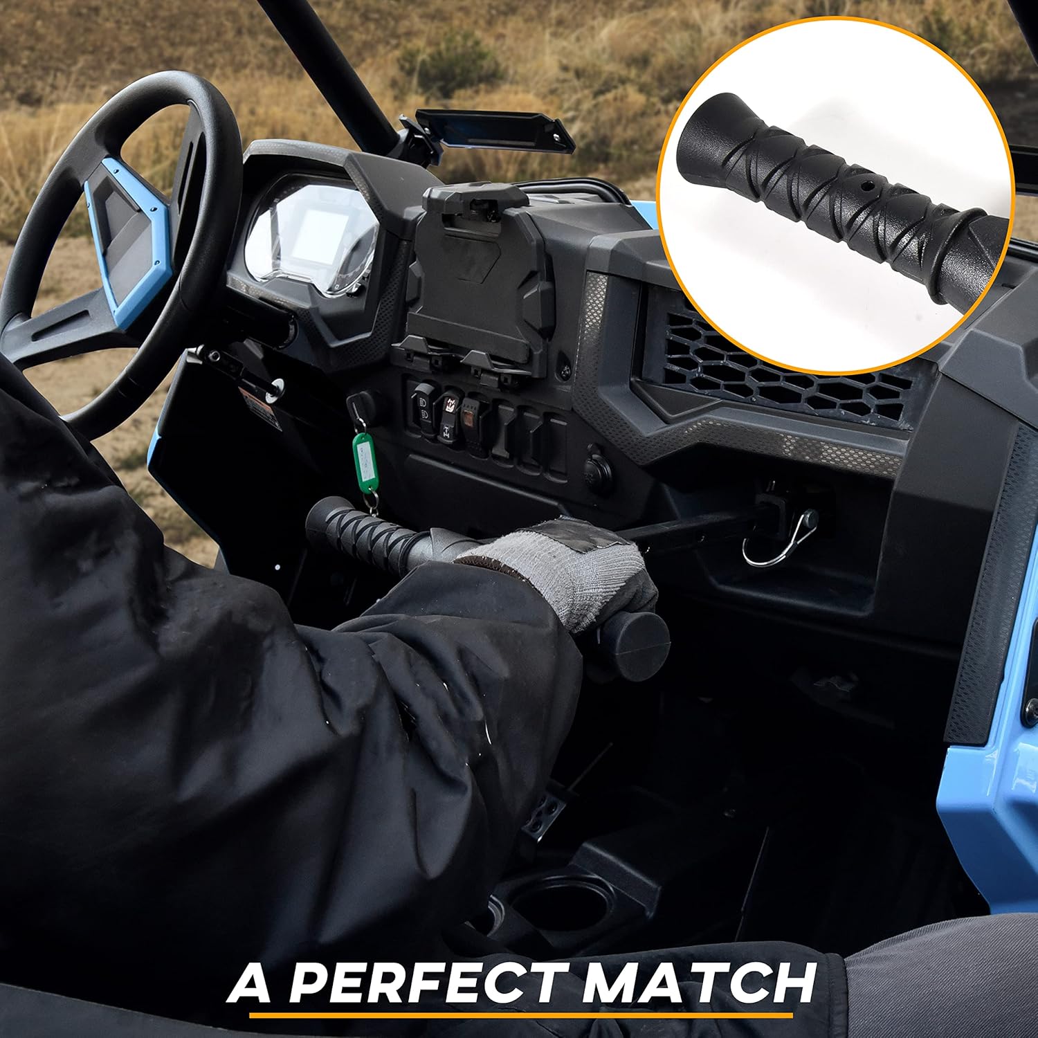 SAUTVS Passenger Grab Bar Assembly for Polaris RZR XP 1000, Rollover Protective Passenger Grab Bar for Polaris Trail Turbo S/RZR 570 800 900 2012-2023 Accessories, Replace #2634200