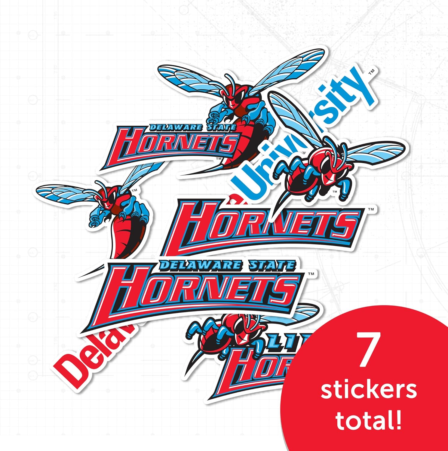 Desert Cactus Delaware State University Sticker Hornets Vinyl Decals Laptop Water Bottle Car Scrapbook Sheet T2 (Type 2) - Image 5