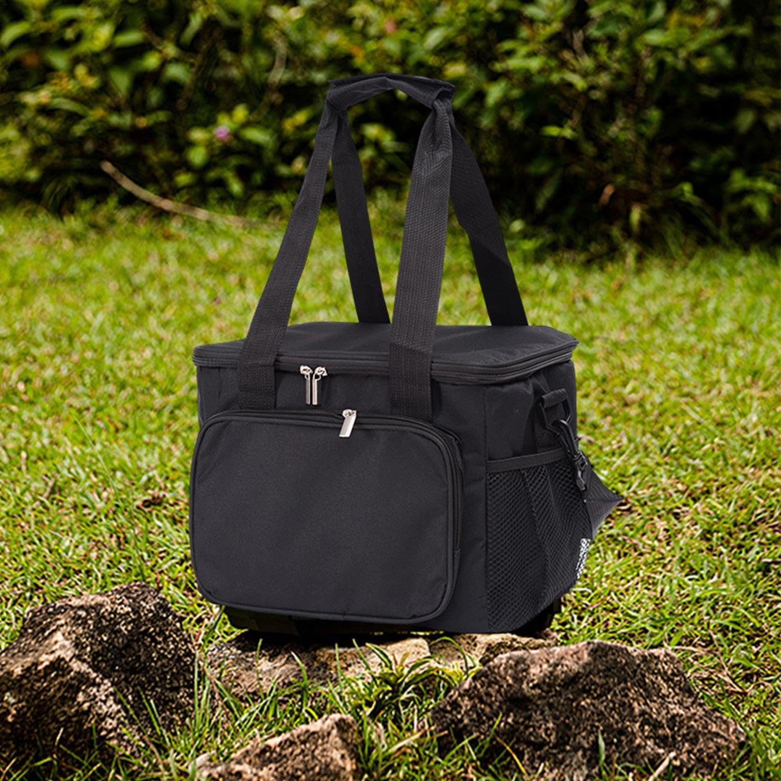 Bolsa de Almuerzo de Camping, Bolsa térmica al Aire Libre - Bolsas aisladas con Correa para el Hombro | Bolsa térmica Extra Grande, Bolsa de Suministros de Picnic, Nevera portátil, Resistente para b