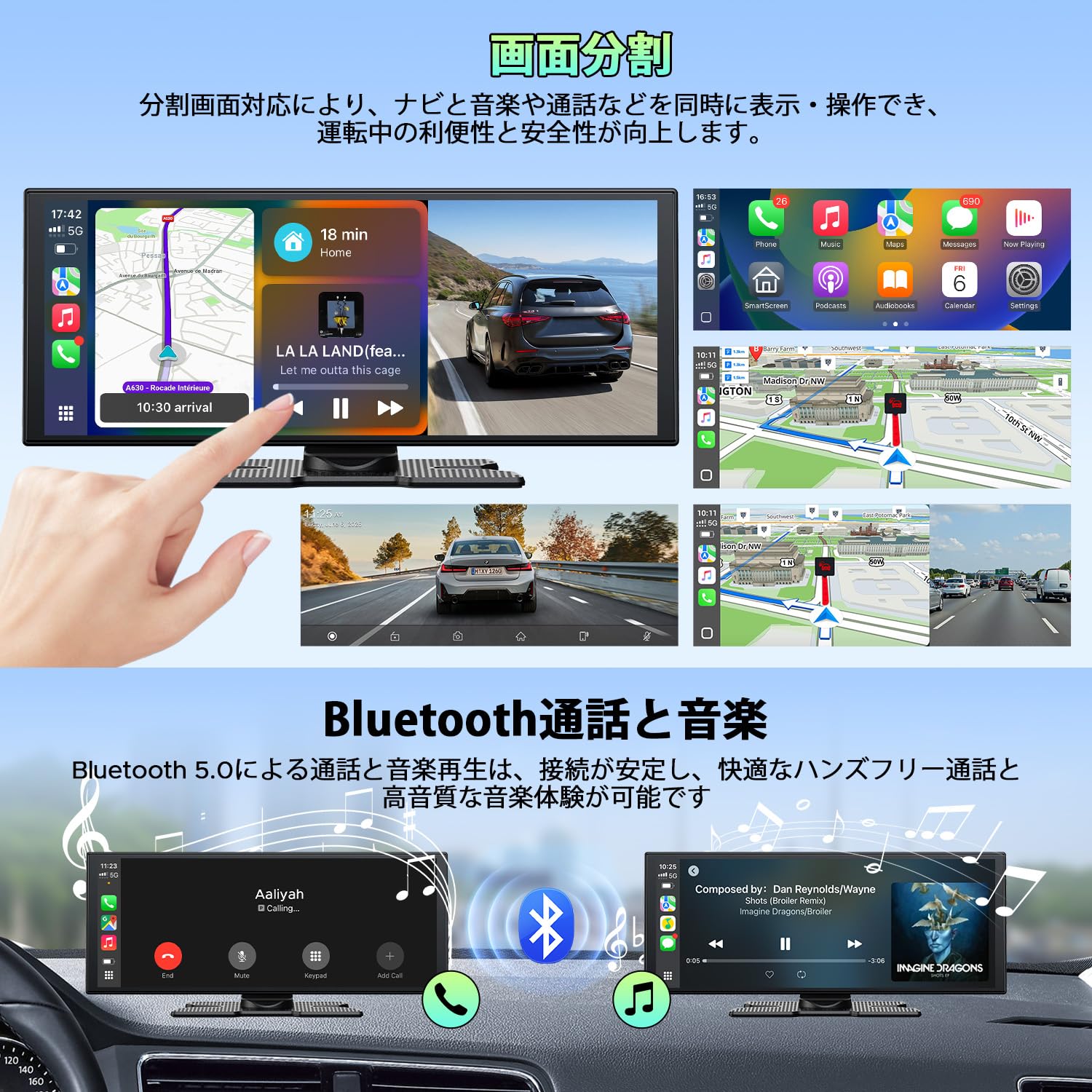 Amazon.co.jp: LAMTTO 2026 Model Display Audio 10.25 Inch 2.5K