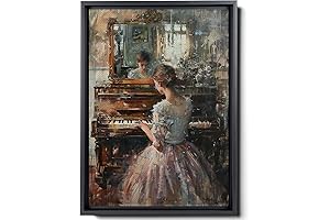Antique Pianist Painting: Classical Piano Masterpieces