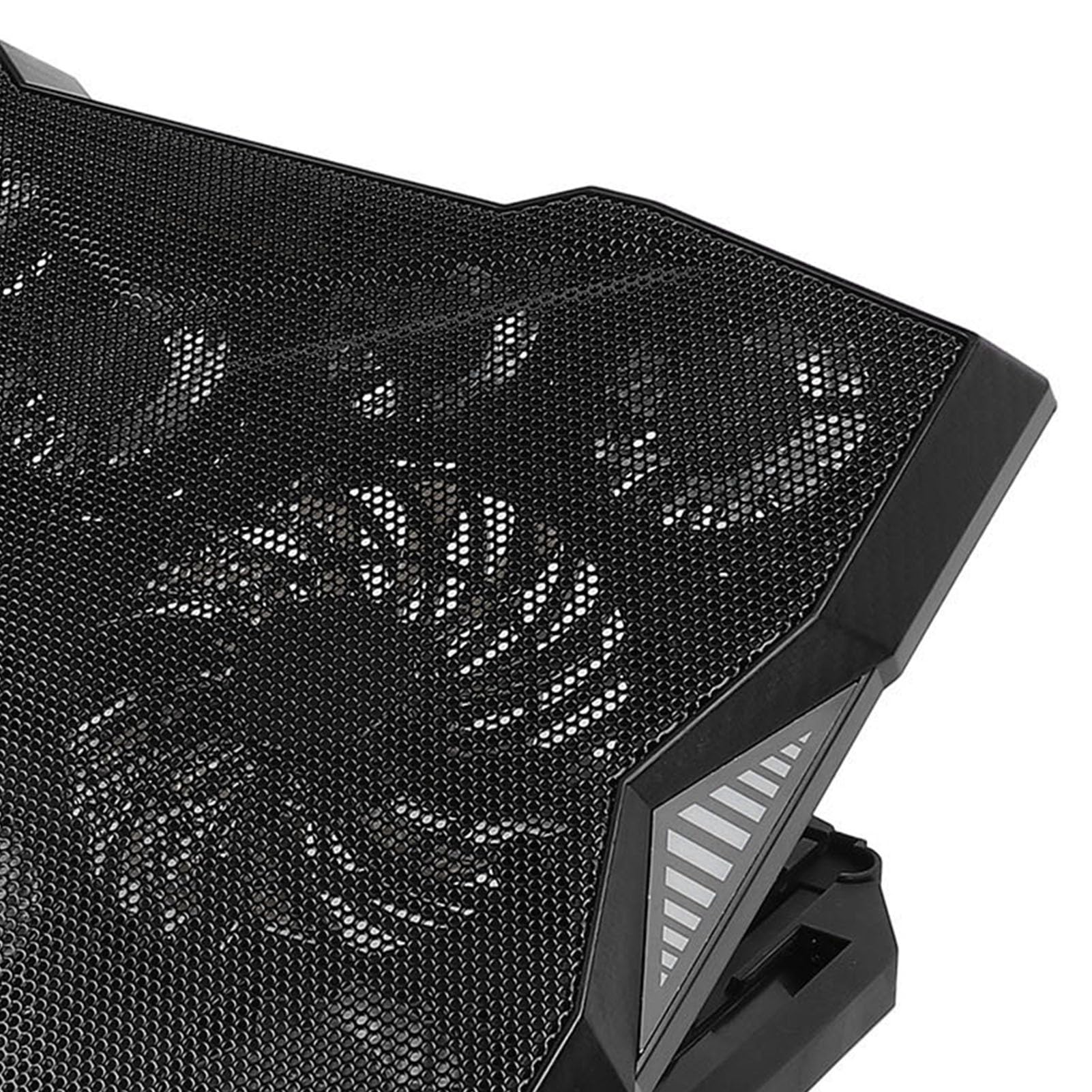 Supporto di raffreddamento per laptop, regolazione multi-angolo, 3400 giri/min, 5 livelli di altezza, 11 ventole, pad di raffreddamento per notebook con controllo della velocità