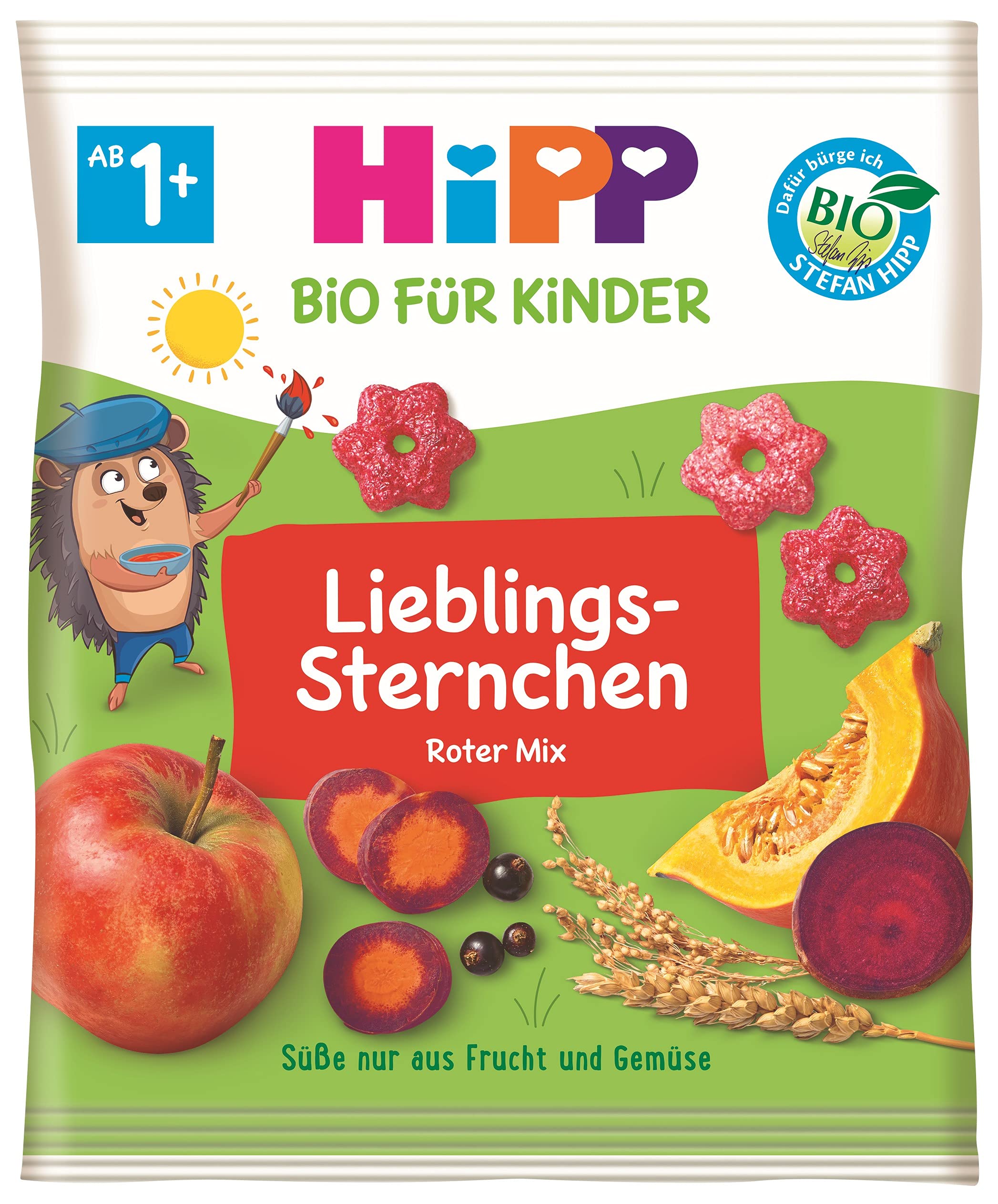 Hipp Bio Kinder Knabberprodukte Lieblings-Sternchen, 30 g