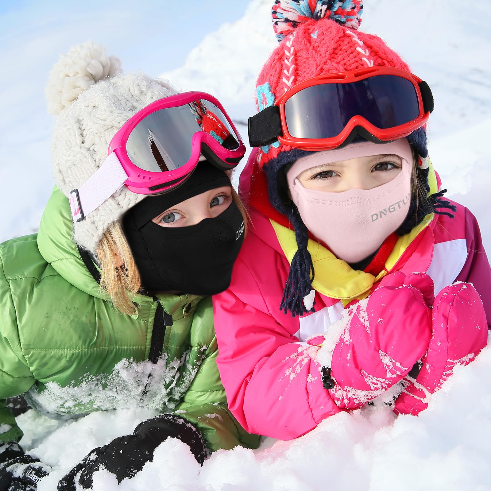 Pasamontañas Térmico Invierno Niños 4-12, Multifunción Prueba de Viento Forro Polar Cálido Máscara de Esquí de Ciclismo Sombreros Gorro con Calentador de Cuello, Mascarilla para Niños Niñas
