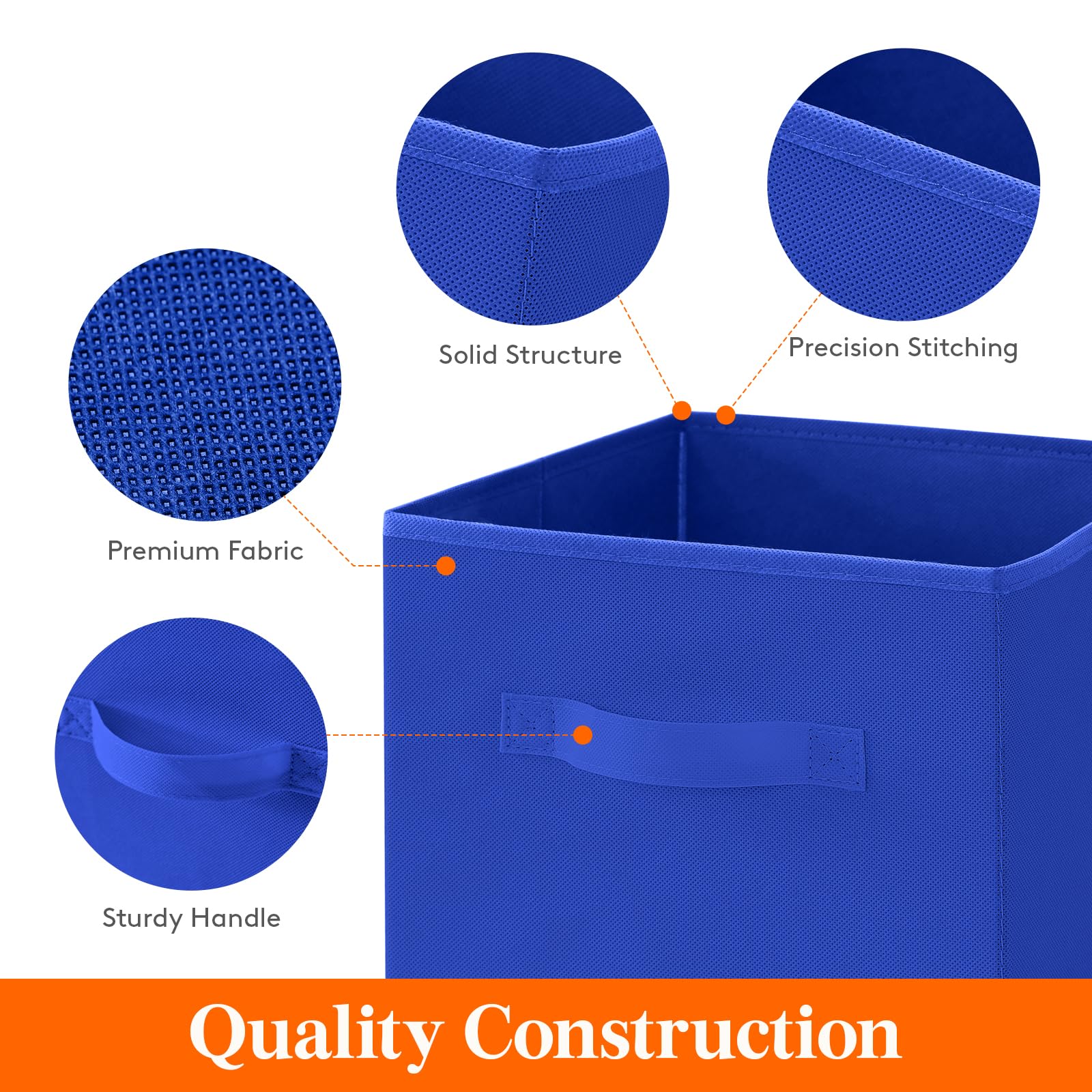 Cubi Portaoggetti Pieghevoli LIFEWIT - Set Di 8, Grigio, Per Armadio E Casa - Foto 6