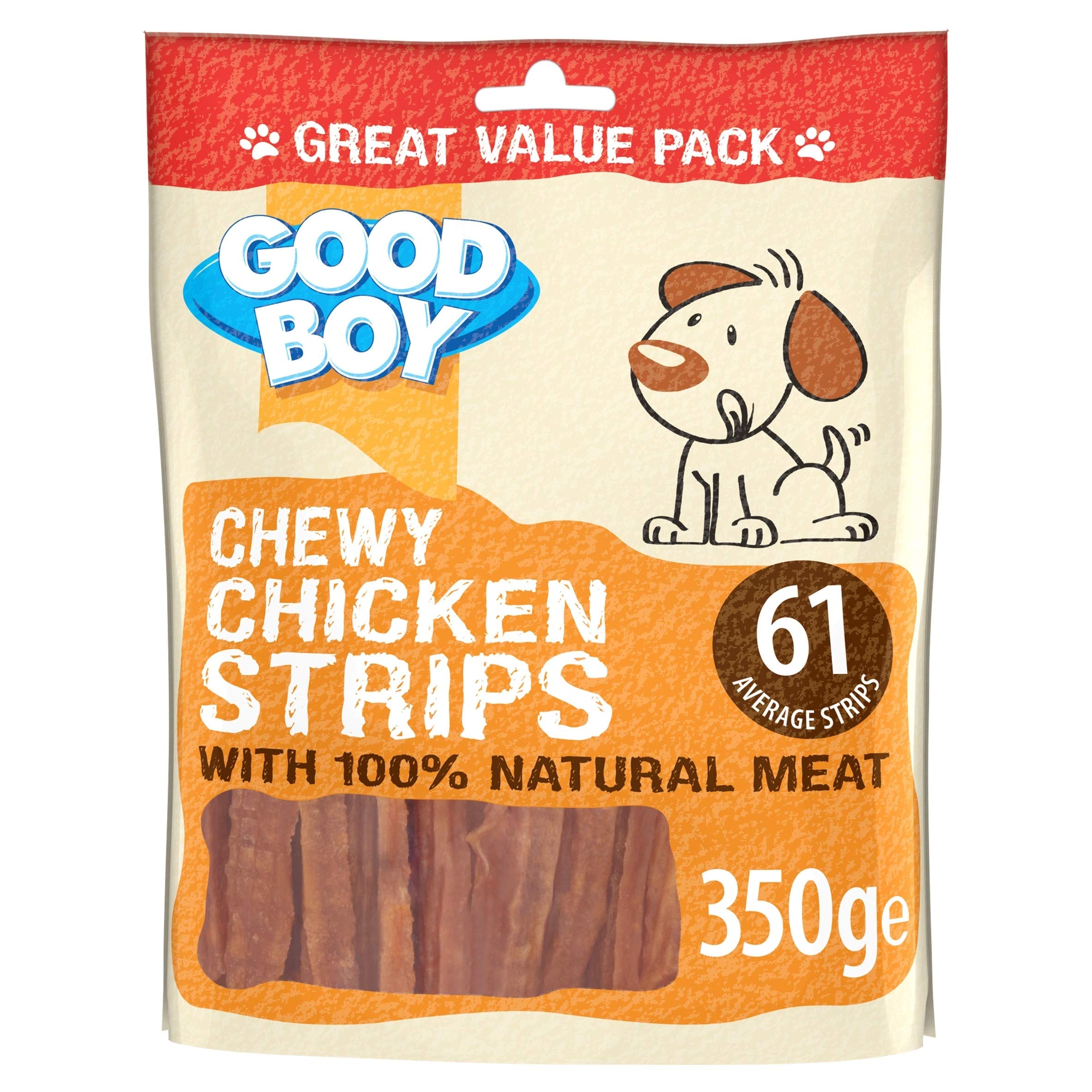 Armitage Chewy Chicken Strips Dog Treat, 350g Value Pack