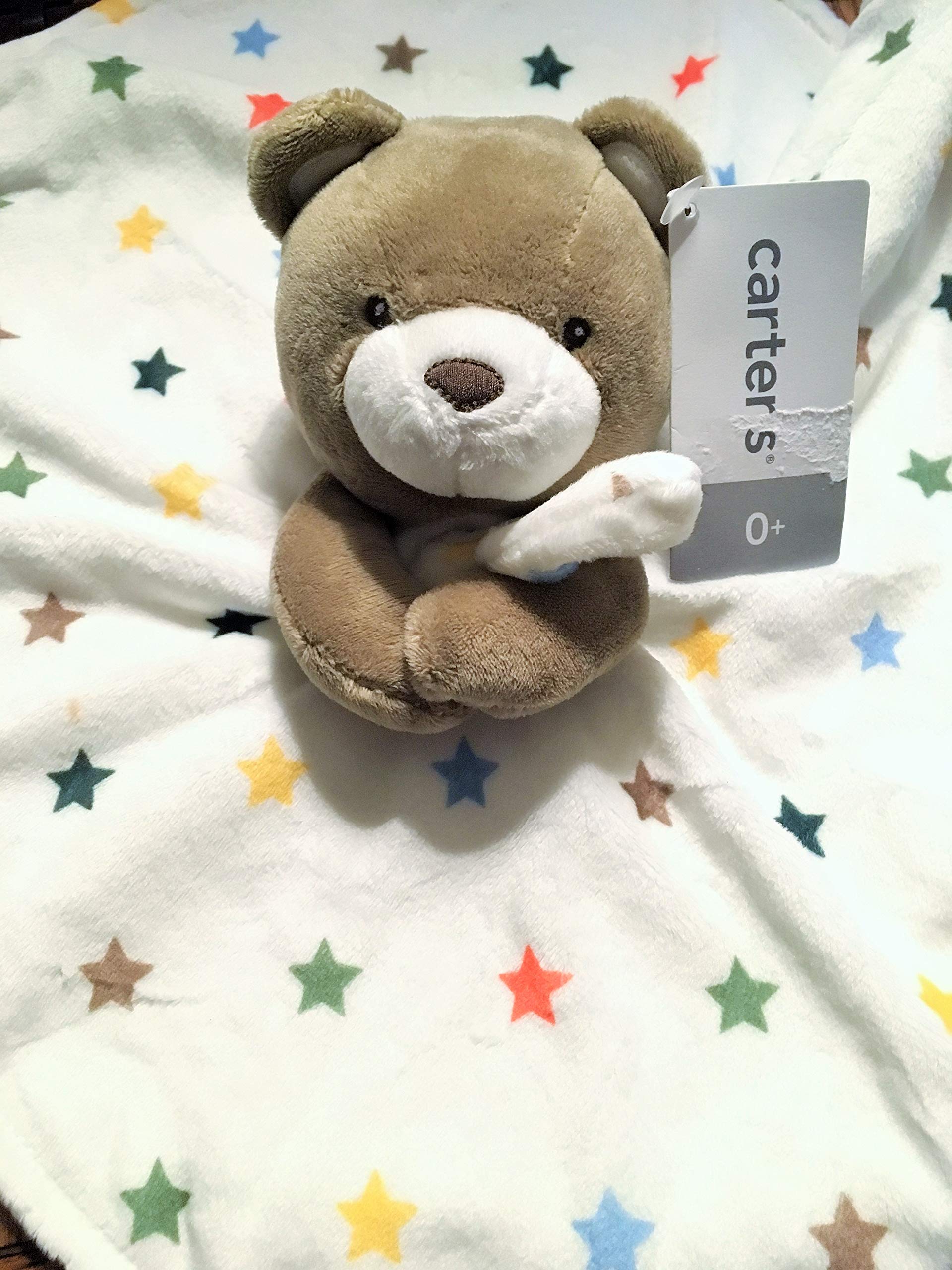 carters teddy bear security blanket