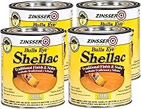 Vista 5 de Zinsser 408 Bulls Eye Shellac - Aerosol de acabado tradicional y sellador, 12 onzas, transparente