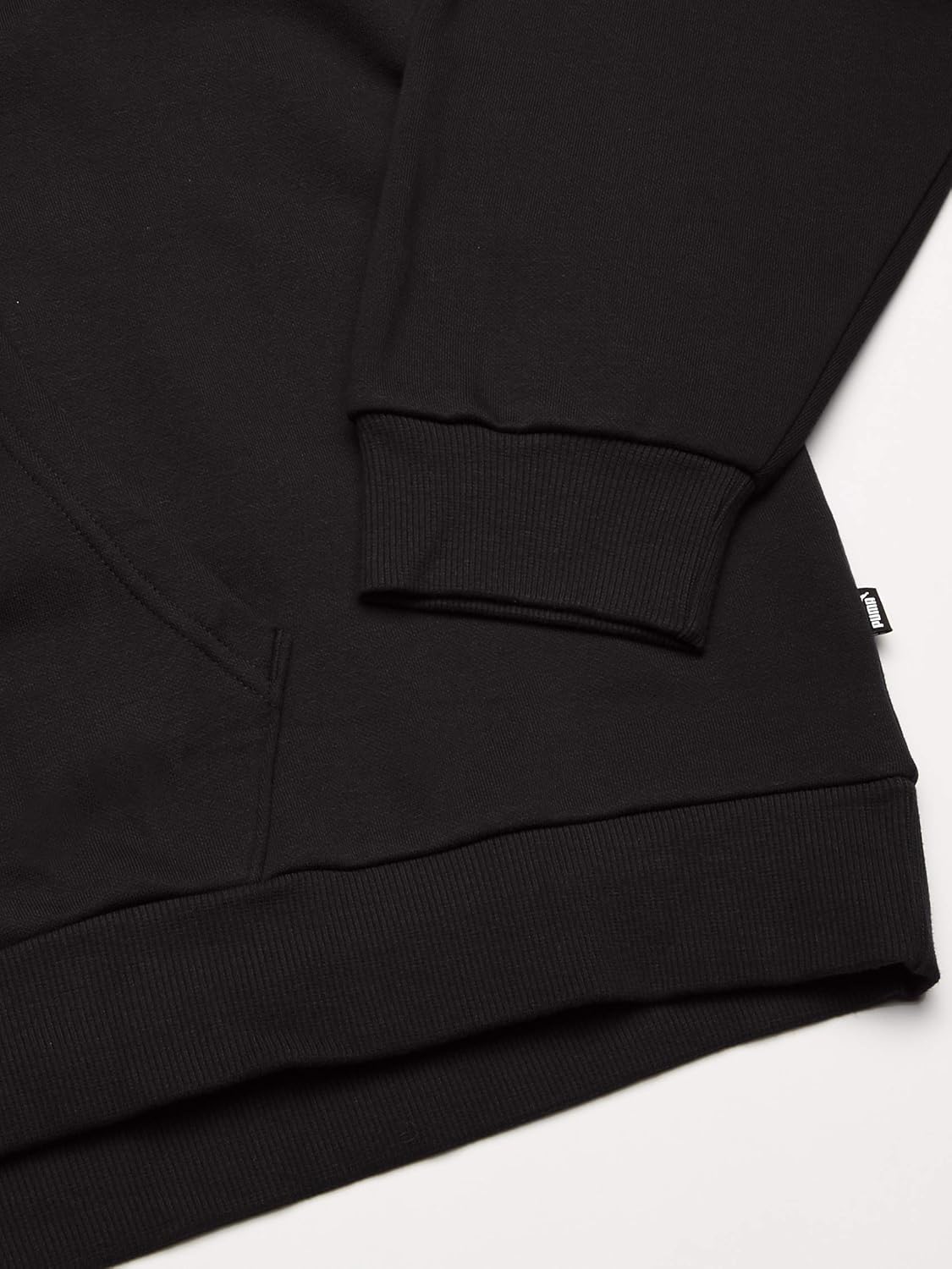 Puma Men's Essential Hoodie Fleece Big Logo Sweatshirt, F Black, 3XL