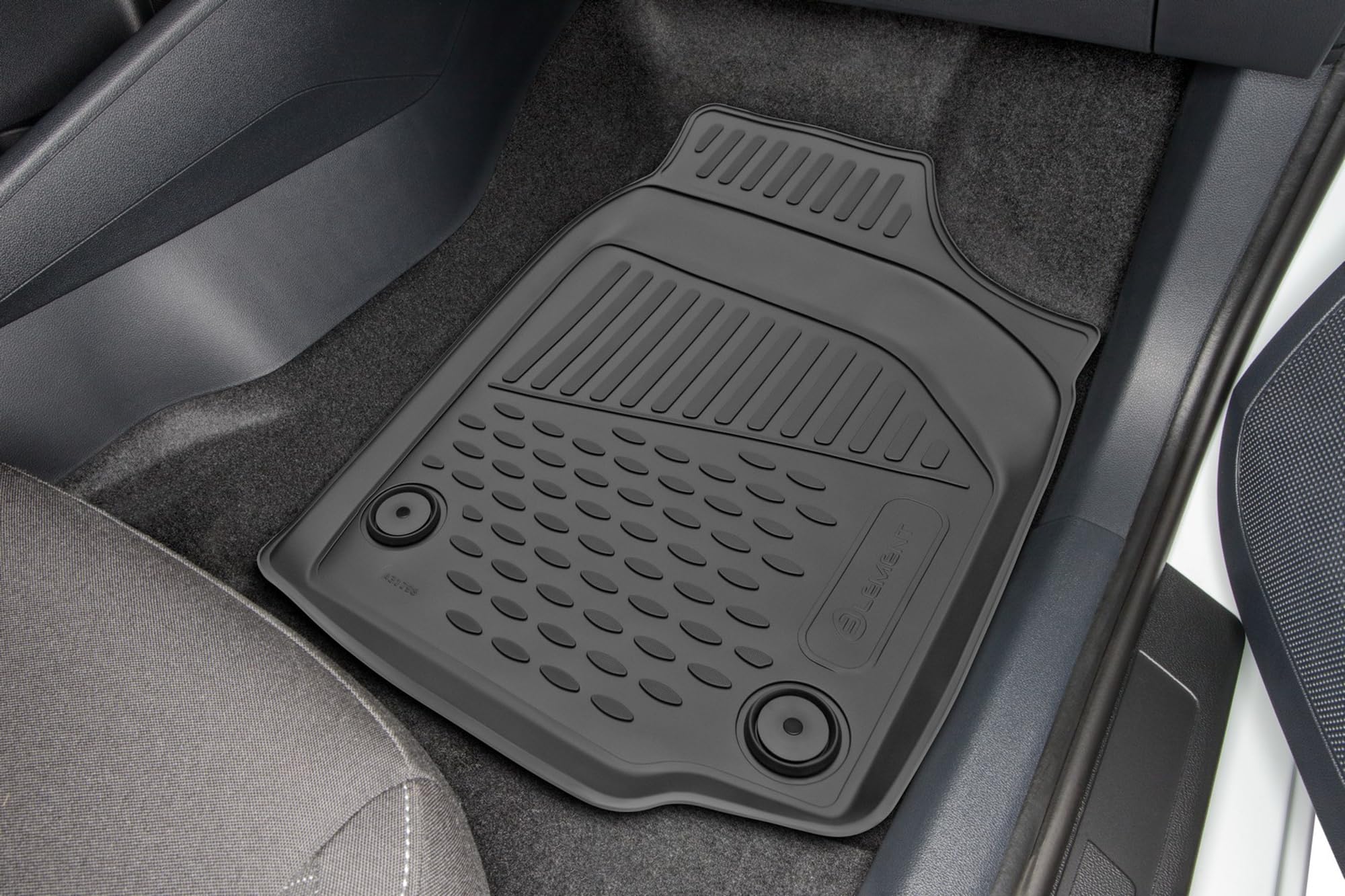 ad Tuning fm17002 vestibilità Tappetini in Gomma (5 Pezzi), Nero