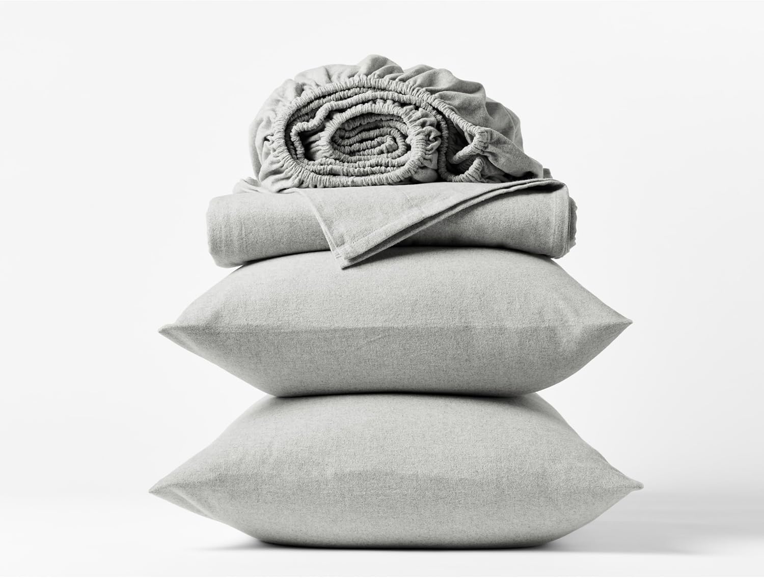 Coyuchi Cloud Brushed Flannel Sheets (King) - Image 2