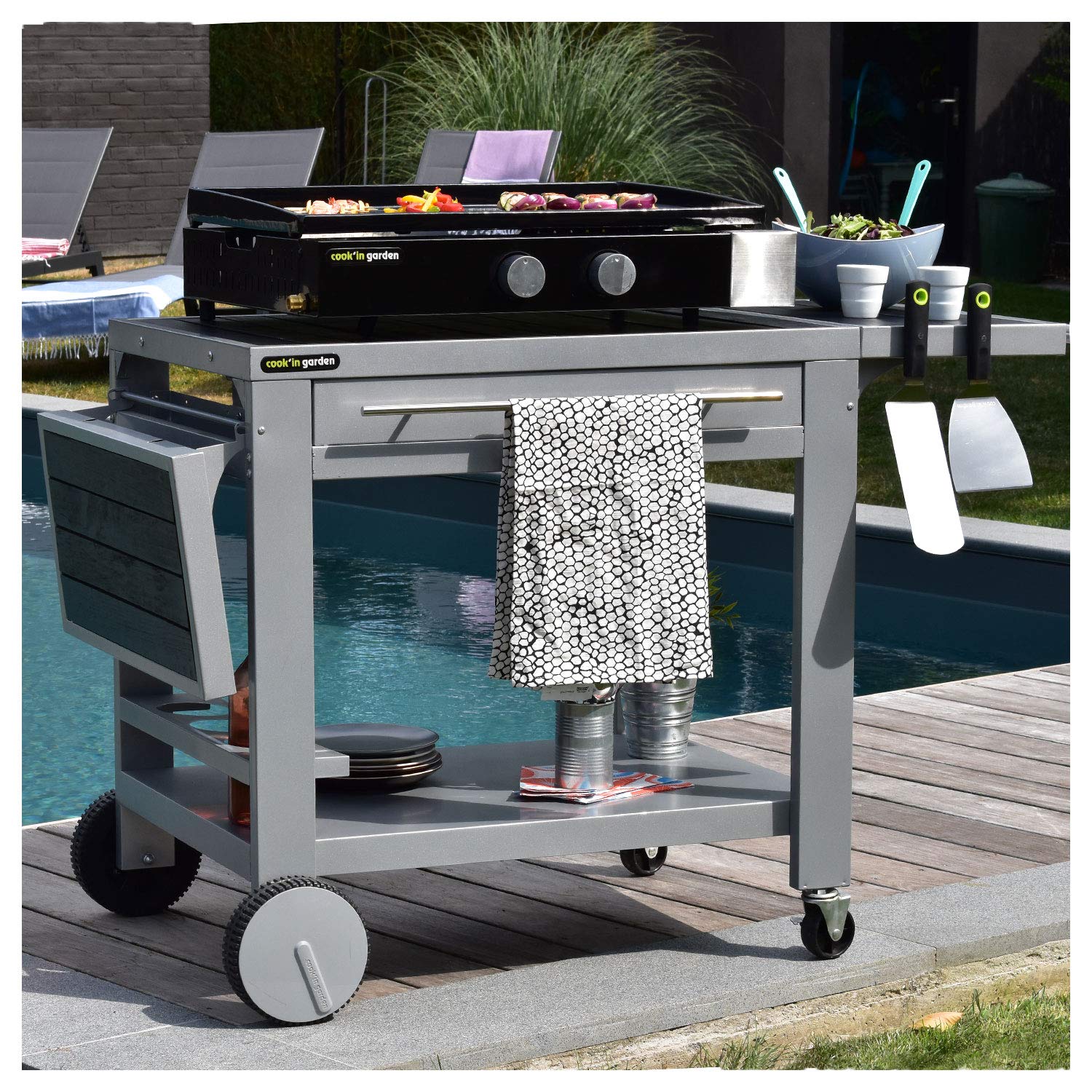Cook'in Garden - Plancha de Gas FINESTA 2B - 2 quemadores 5kW