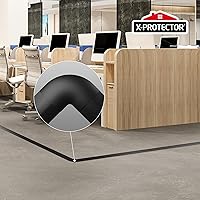 Vista 6 de Esquinas para cubiertas de cables de suelo de X-Protector - 4 UNIDADES - Material de silicona - Color negro - Autoadhesivas - Compatibles solo