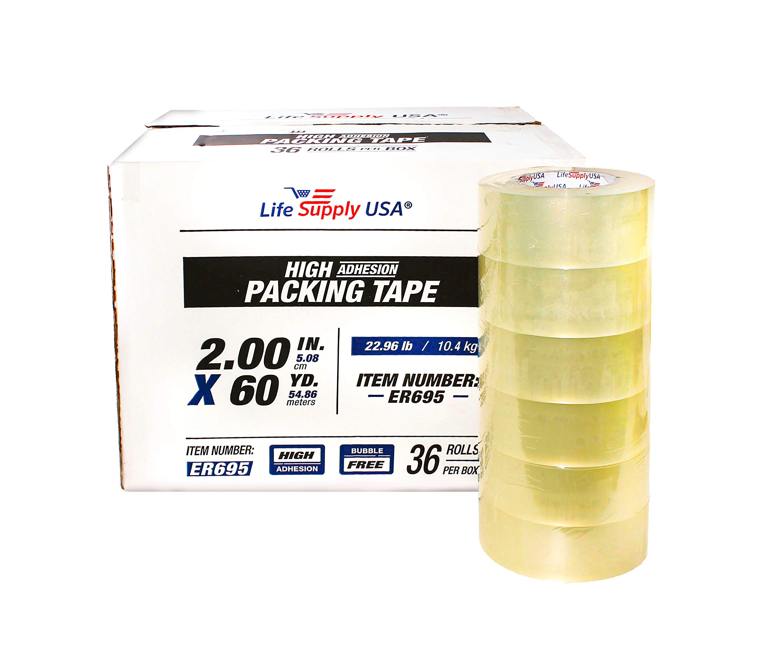 Amazon.com : LifeSupplyUSA Heavy Duty Packing Tape Transparent