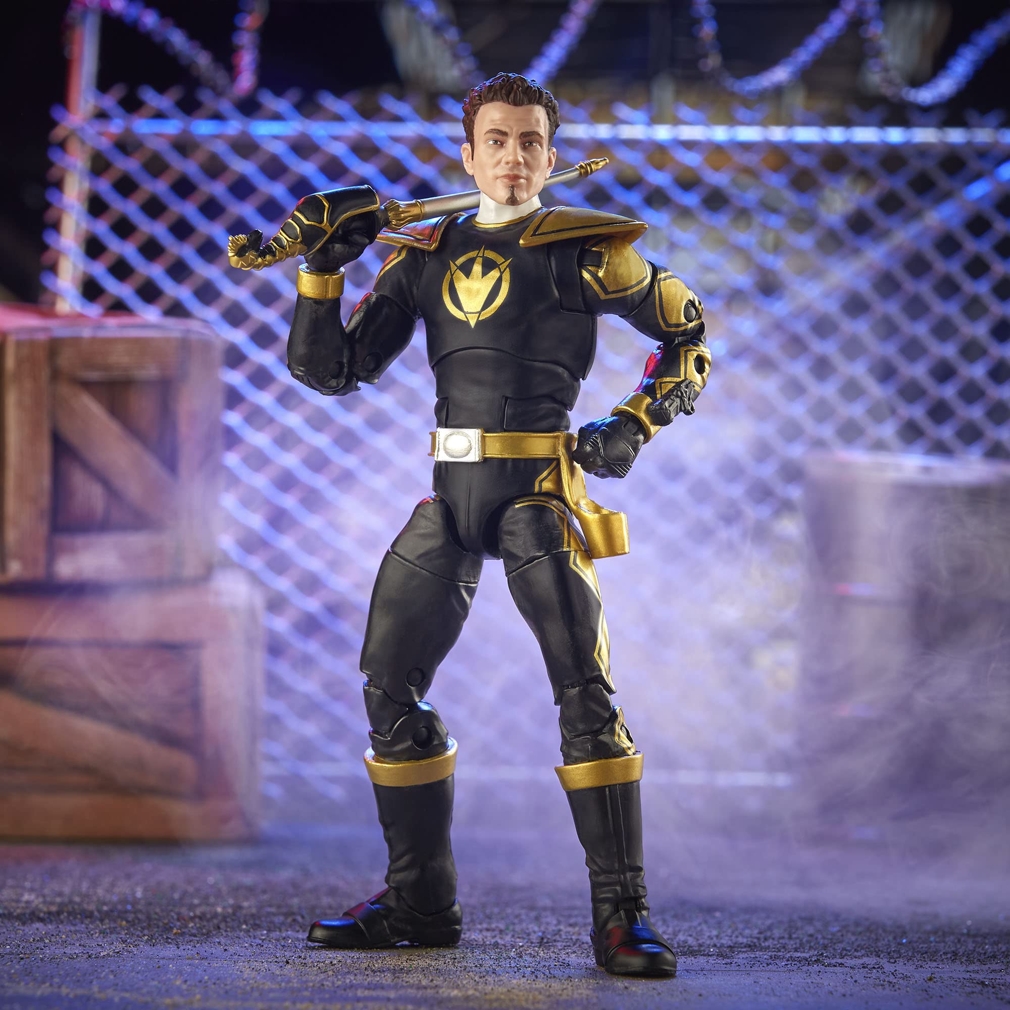 Power Rangers Lightning Collection Dino Thunder Black Ranger - Figura de acción coleccionable de 6 pulgadas con accesorios, a partir de 4 años | Power Rangers Lightning Collection - Figura de acción de 6 pulgadas Wave 14 - Dino Thunder Black Ranger