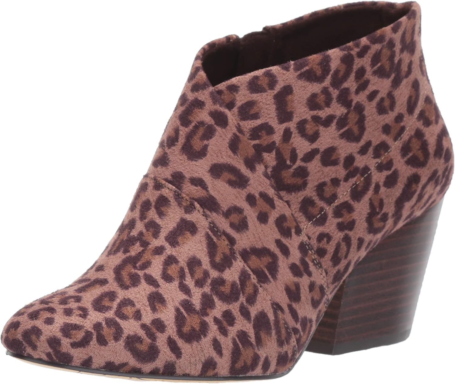 Bella Vita Women's Kira II Ankle Bootie Boot, Leopard Suede, 5 M US
