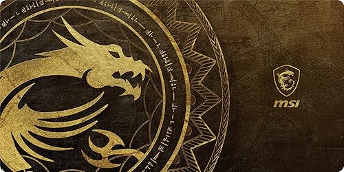 MSI Agility GD80 Dragon TIAMAT - Alfombrilla de mouse para juegos con base de goma antideslizante