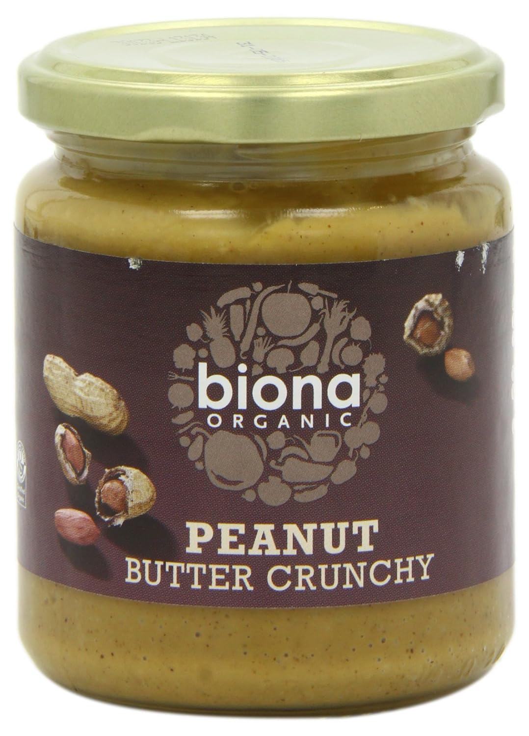 Biona Organic Peanut Butter Crunchy 250 g (Pack of 6)
