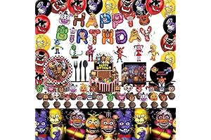 Freddy Fazbear Party Decorations for Boys and Girls - Complete 127-Piece Set