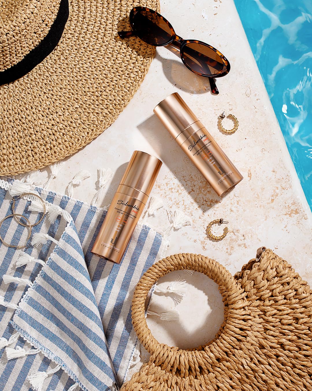 Soberbia Sun SPF 50+ Unapologetic Luxury – Crema Antiedad Global y Protector Solar Facial con NAD+ y NMN | Protección UVA/UVB, Luz Azul y Polución | Tecnología Airless, 30ml