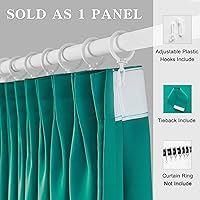 Vista 91 de MAIHER Cortina plisada para oscurecer la habitación, de 108 pulgadas, triple tejido, con aislamiento térmico, ahorro de energía, cortina plisada